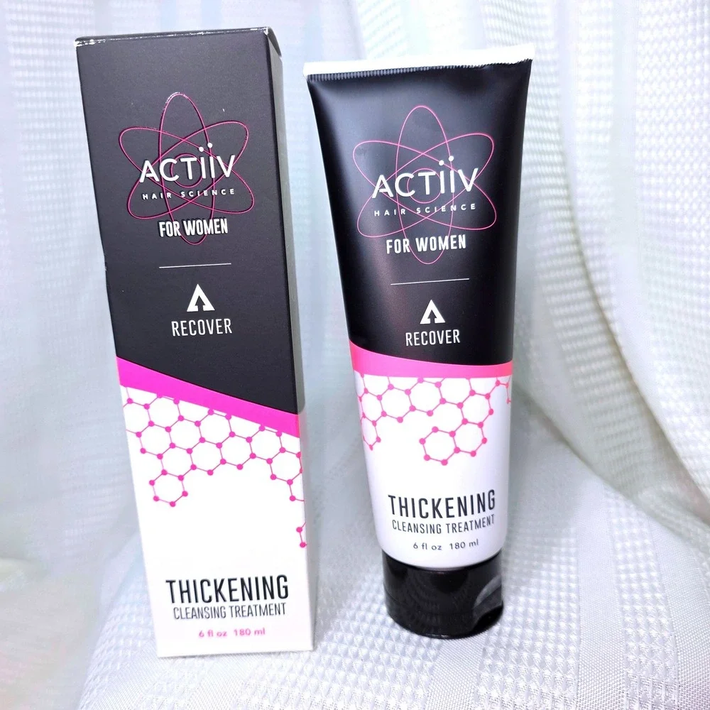 Actiiv Recover Thickening Cleansing Treatment for Women 6oz Hair Science New Box